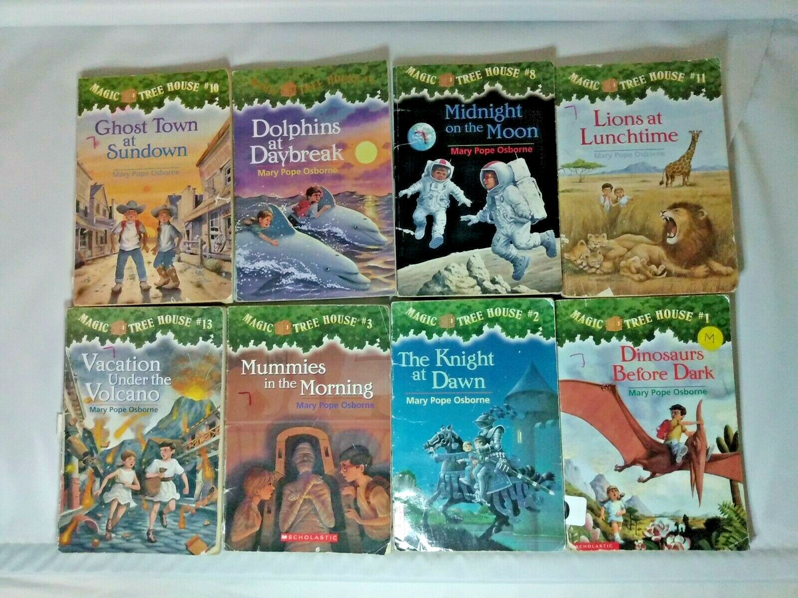 Lot 8 Magic Tree House Series #21-28 Chapter Books 1,2,3,8,9,10,11,13