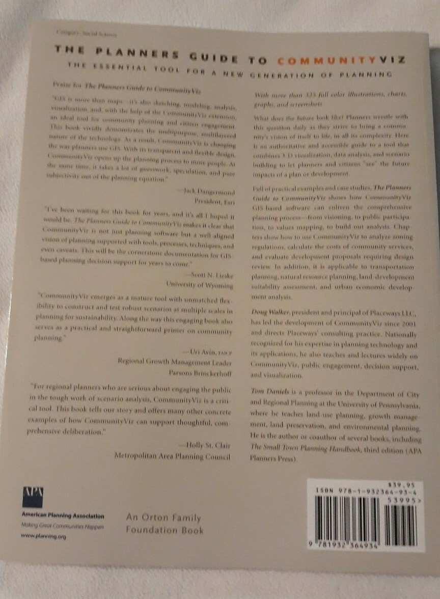 Manual for Planners Guide to CommunityViz Planning & Zoning Software New