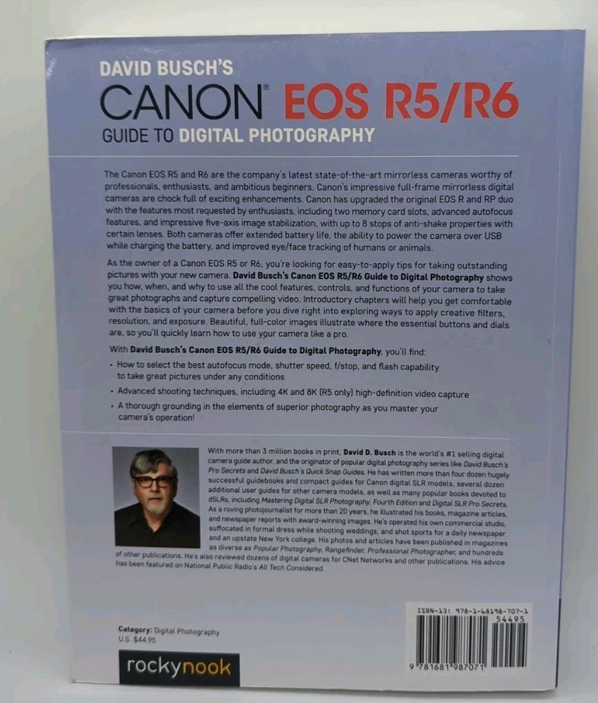 David Busch’s Canon EOS R5/R6 Guide to Digital Photography by David D Busch (…