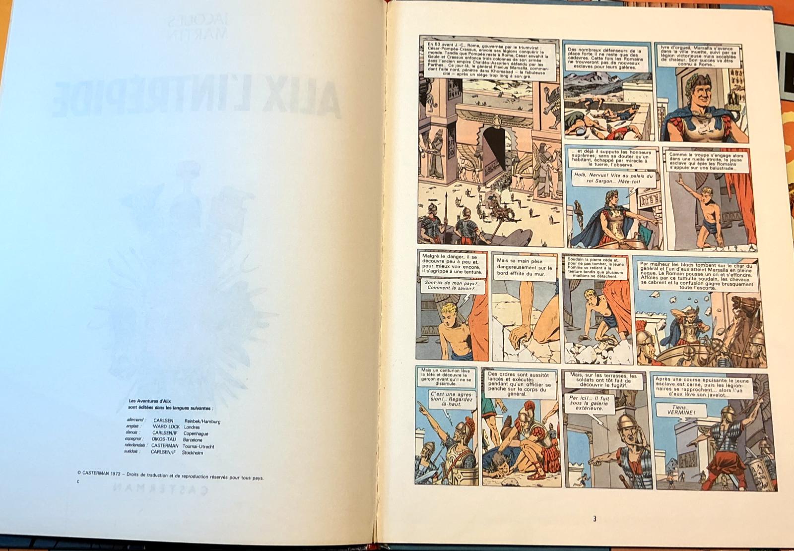 Les Aventures d’Alix bande dessinée 5-Volume Lot French Hardcover Graphic Novels