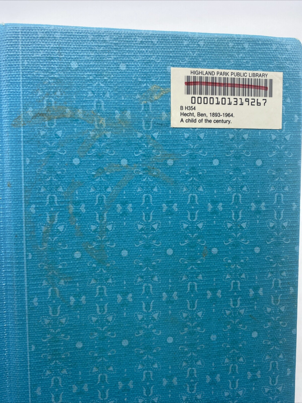A Child of the Century by Ben Hecht Permabound 1954 1st Ed 1st Print