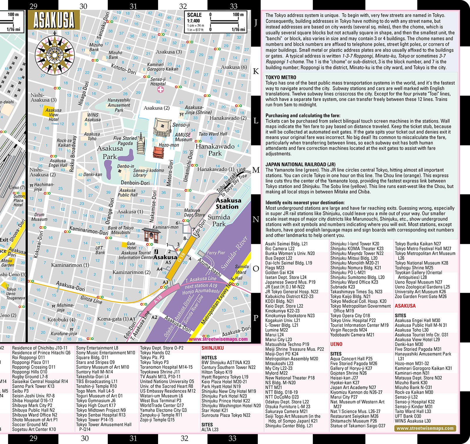 Streetwise Tokyo Map – Laminated City Center Street Map of Tok…