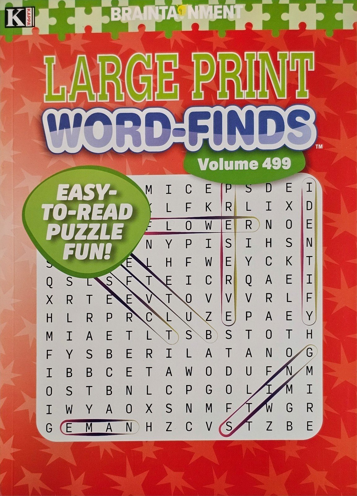 2 New Large Print Word-Finds Puzzle Books Kappa Games Vol #499,501 ~ Search,Hunt