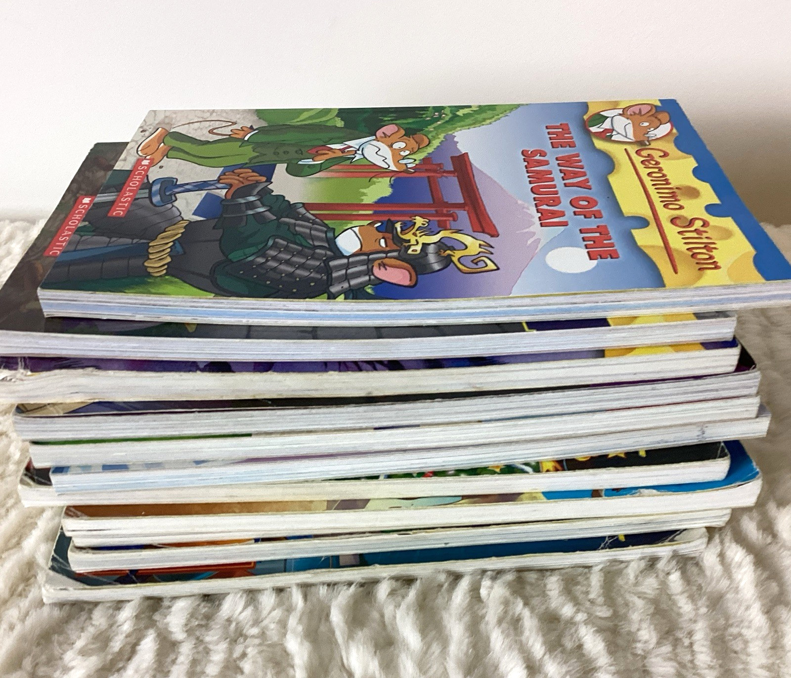 Geronimo Thea Stilton Books Lot of 11 Ages 7-12 Illustrated Adventure + 2 Audio