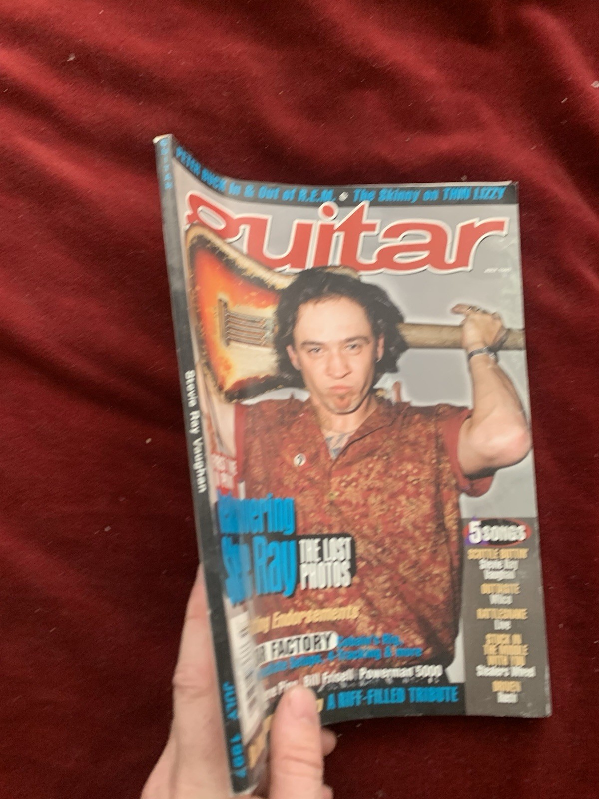 Guitar Magazine July 1997 Stevie Ray Vaughan Cobain Soundgarden REM Rush Verve