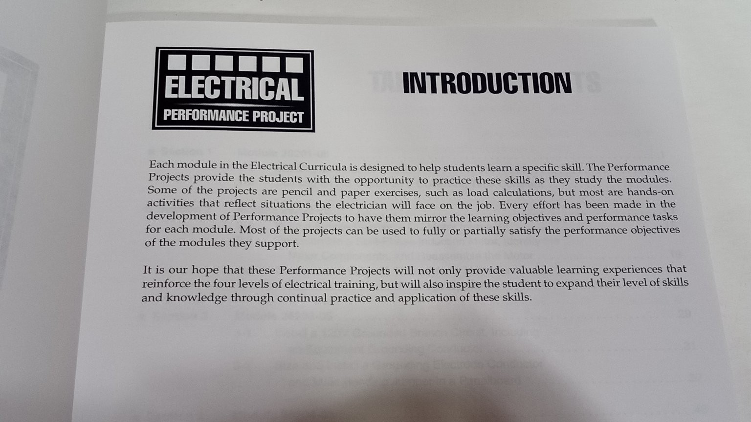 Performance Projects Workbook Electrical Industry Level Two 2007 NCCER