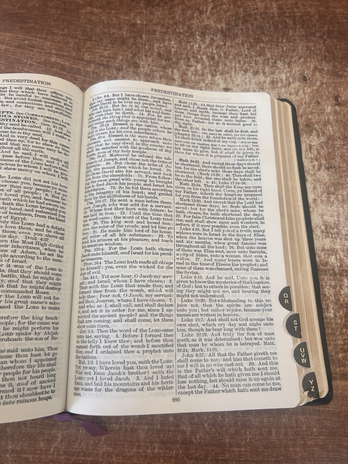 Nave’s Topical Bible KJV Black Leather Bound Gold Embossed Thumb Index 1962