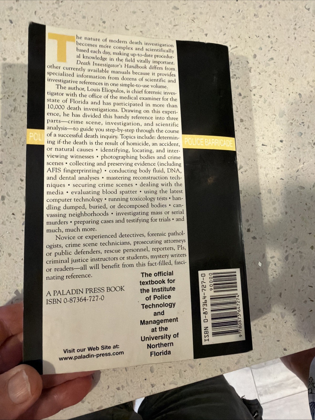 Death Investigator s Handbook: A Field Guide To Crime Scene Processing. SALE