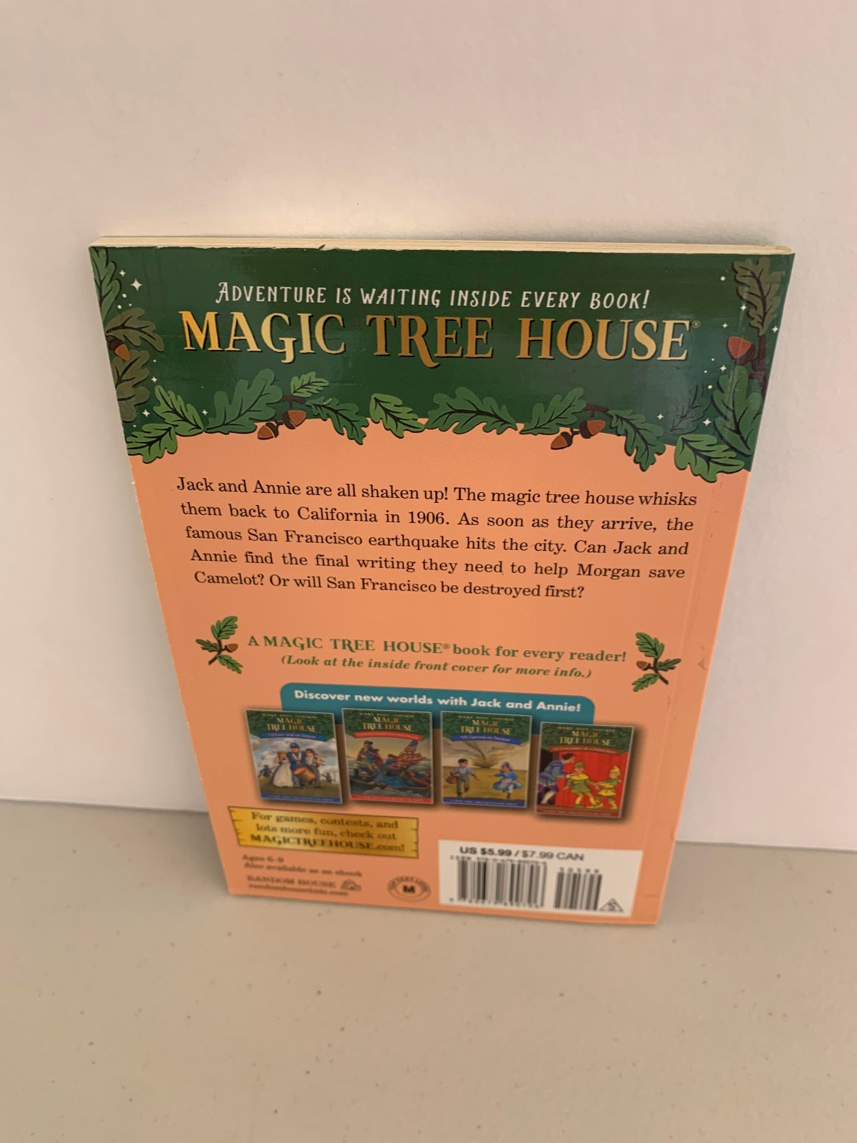 Magic Tree House #24 Earthquake in the Early Morning