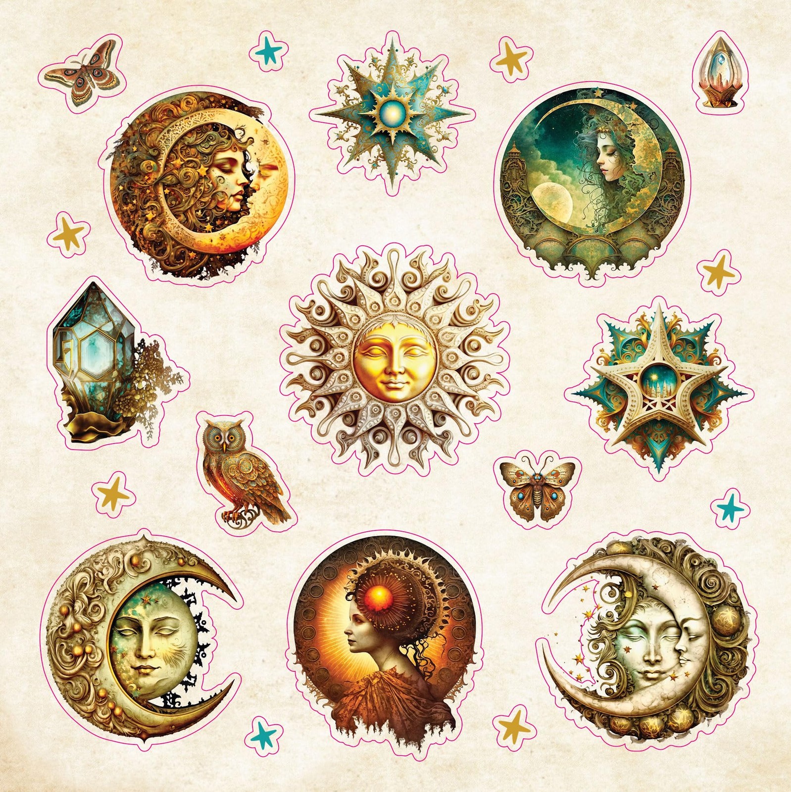 Celestial Wonders Sticker Book (over 900 stickers!)