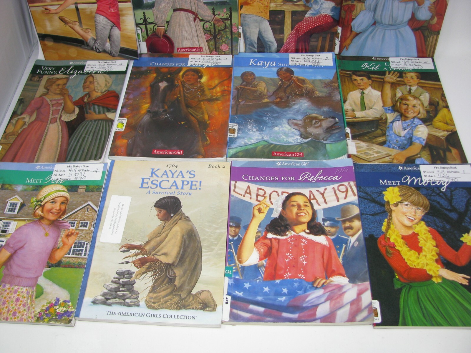 American Girl Book Lot Of 17 Mixed See Pictures varied condition classroom