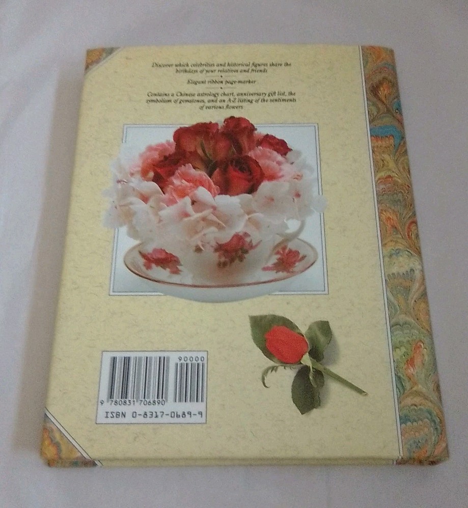 The Birthday Book Anniversaries Special Days Hardcover 1993 Floral First Edition