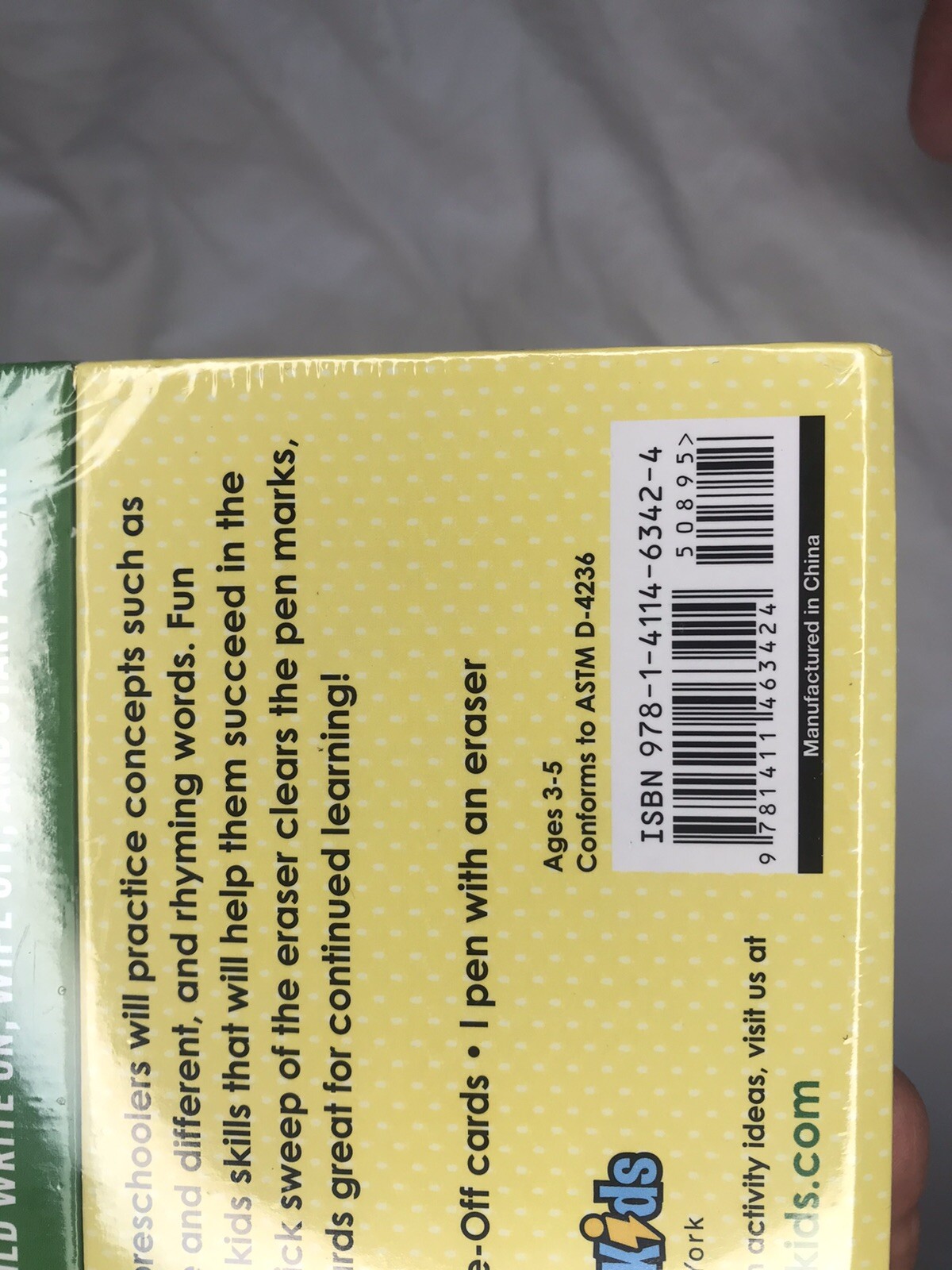 Write-On Wipe-Off Learning Cards: School Skills Cards – 03/2013