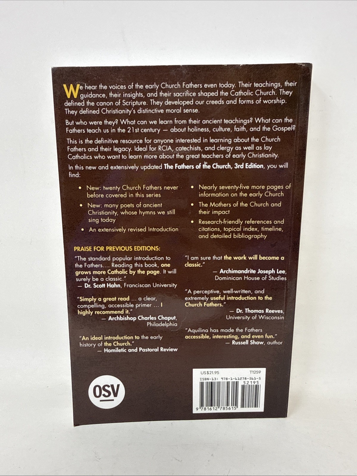 The Fathers Of The Church: An Introduction To The First Christian Teachers. 3rd