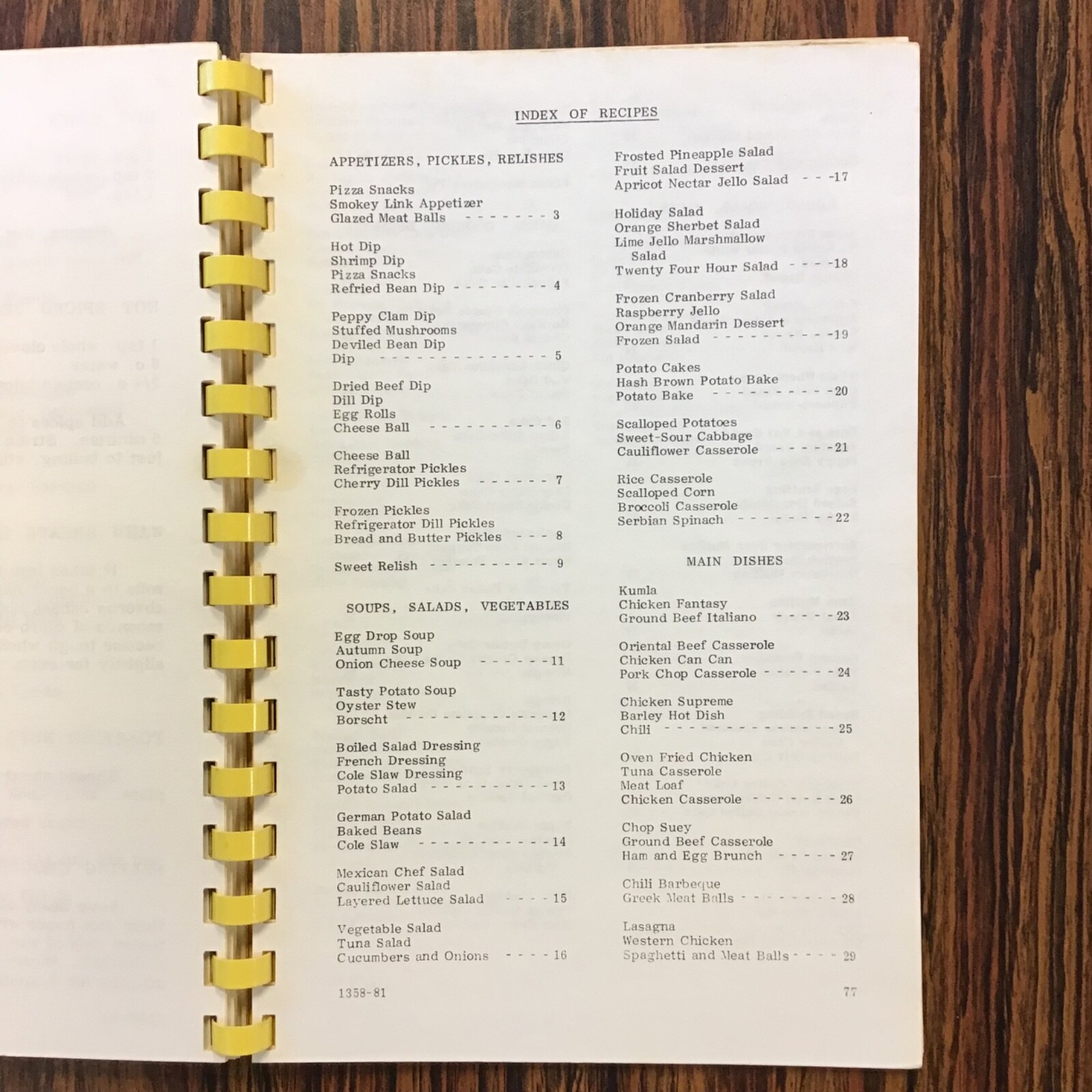 Newark Illinois Community Club 1981 Vtg Cookbook SEE index Photos