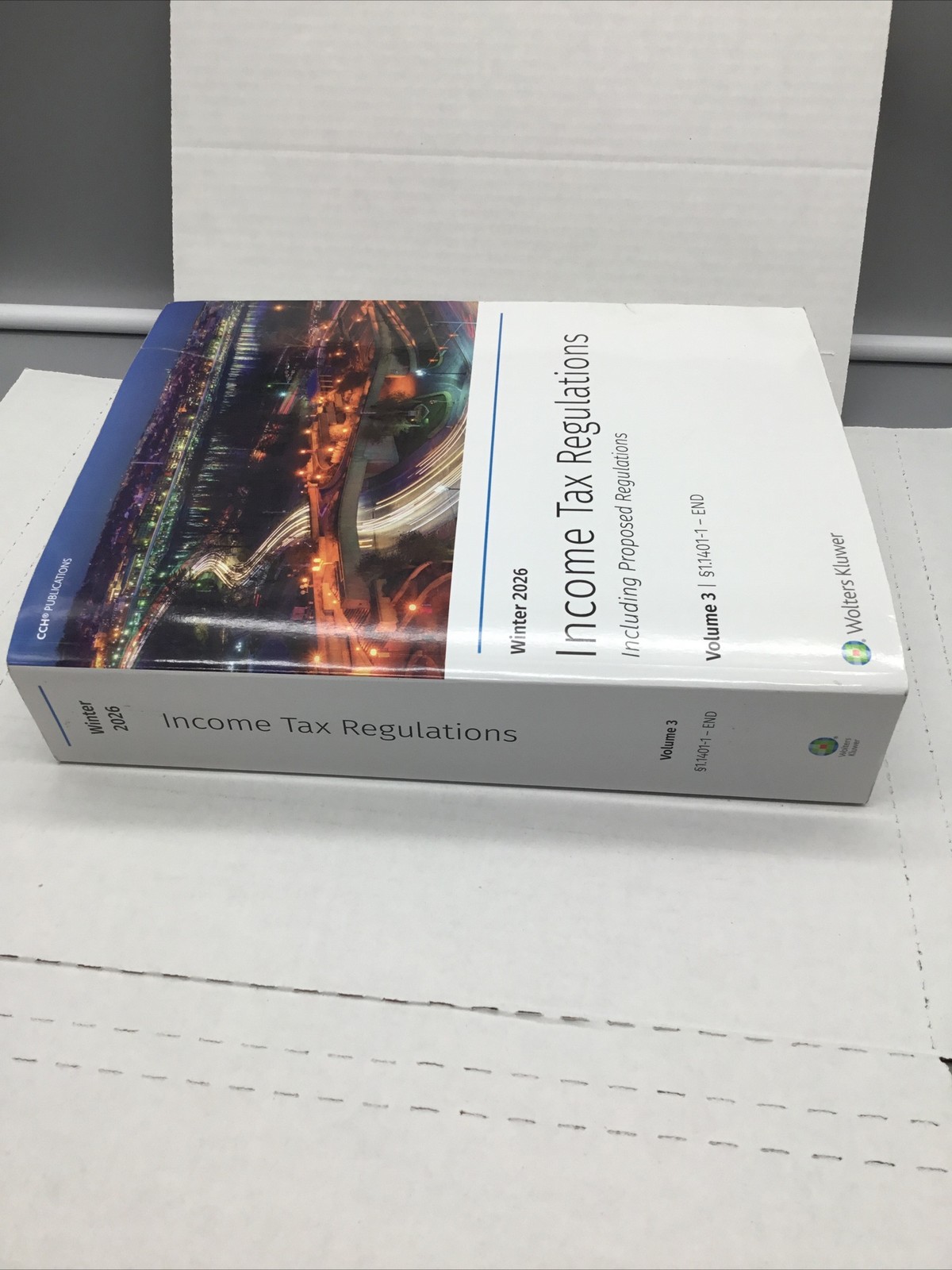Wolters Kluwer Income Tax Regulations Winter 2026 Vol 3 PB Book GOOD, Unused
