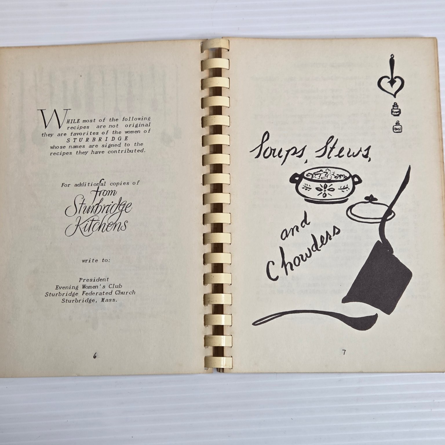 Sturbridge Kitchens Cookbook 1970 10th Printing Community Recipes Massachusetts
