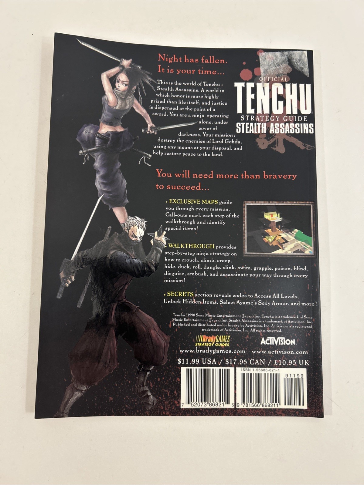 Official Tenchu Strategy Guide : Stealth Assassins by BradyGames 1998