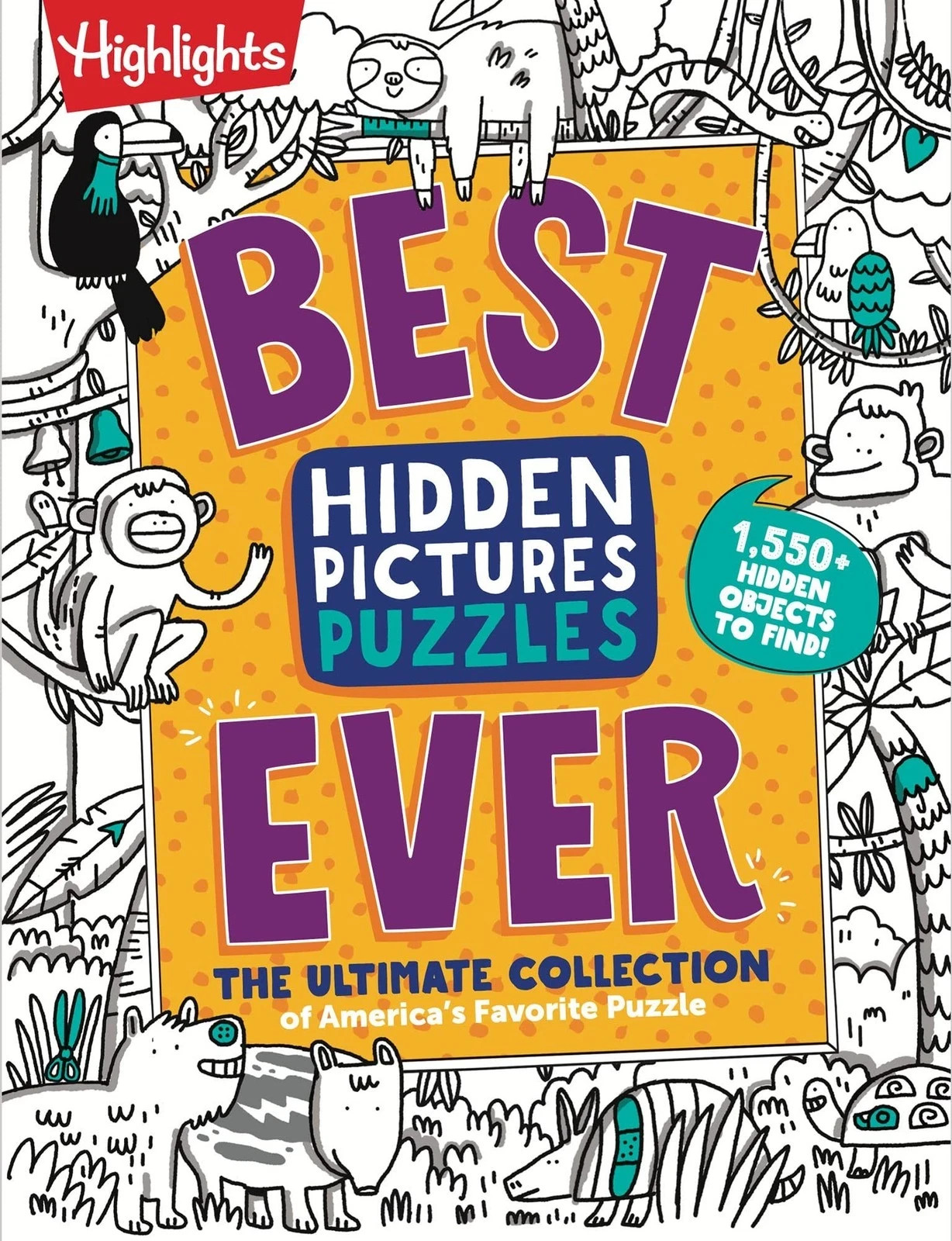 Hidden Pictures Puzzle Book Find 1,550+ Hidden Objects Fun Brain Games NEW