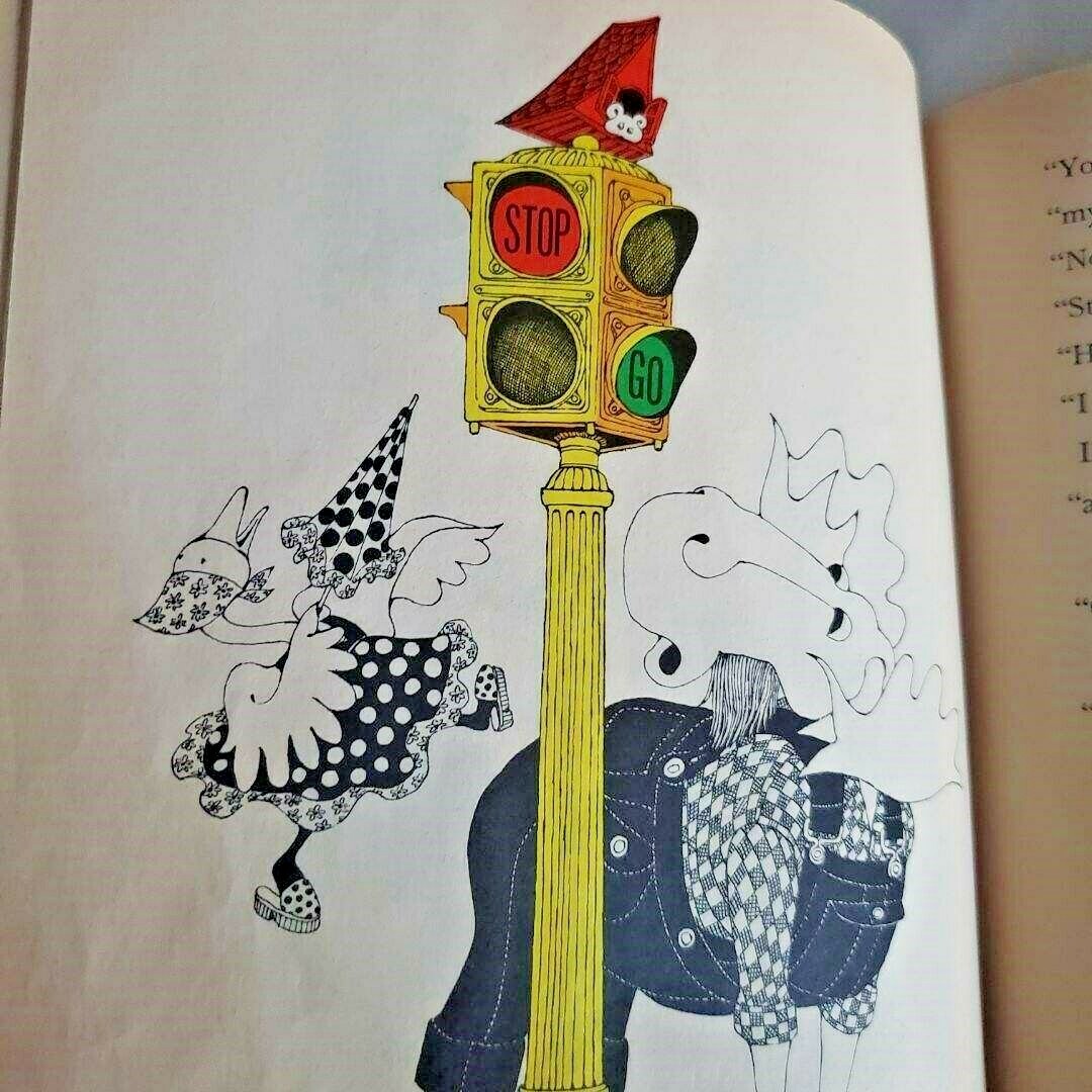 Vintage Childrens Book “Moose, Goose and Little Nobody” 1974 by Ellen Raskin