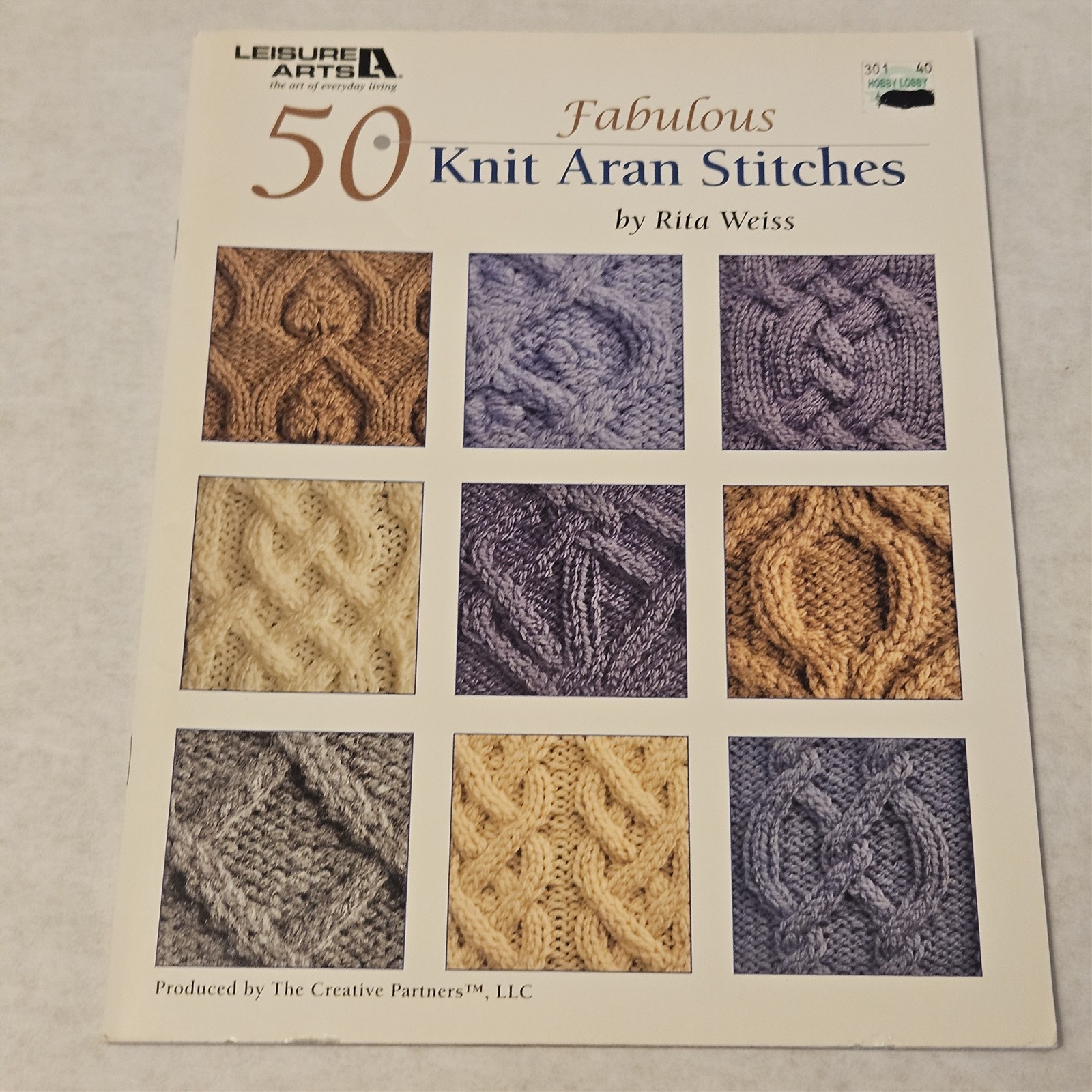 Fabulous 50 Knit Aran Stitches by Rita Weiss Leisure Arts