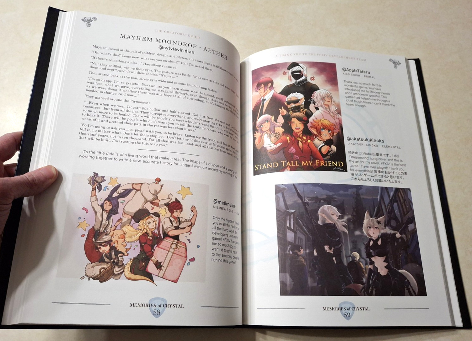 Final Fantasy XIV 14 FF14 Memories of Crystal Fan Art Book Hardcover Square Enix