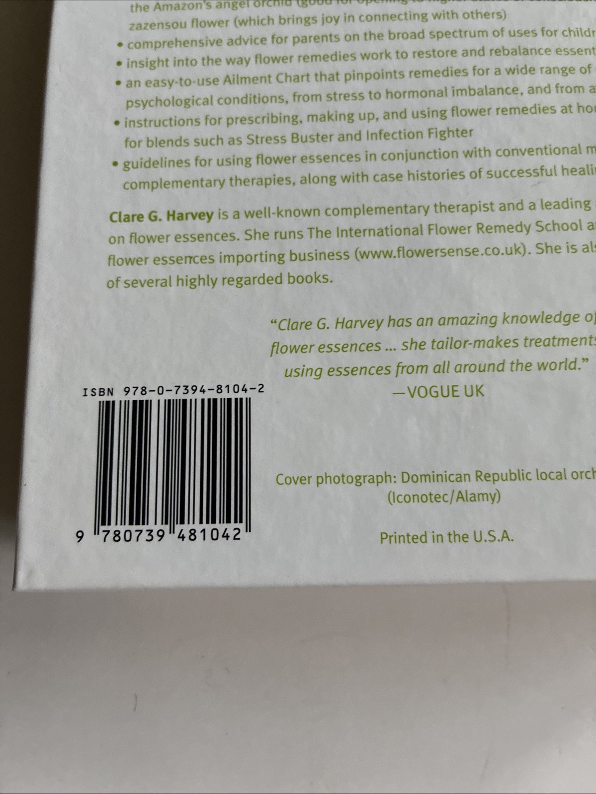 The New Encyclopedia of Flower Remedies Clare G Harvey Hardcover 2007 Healing