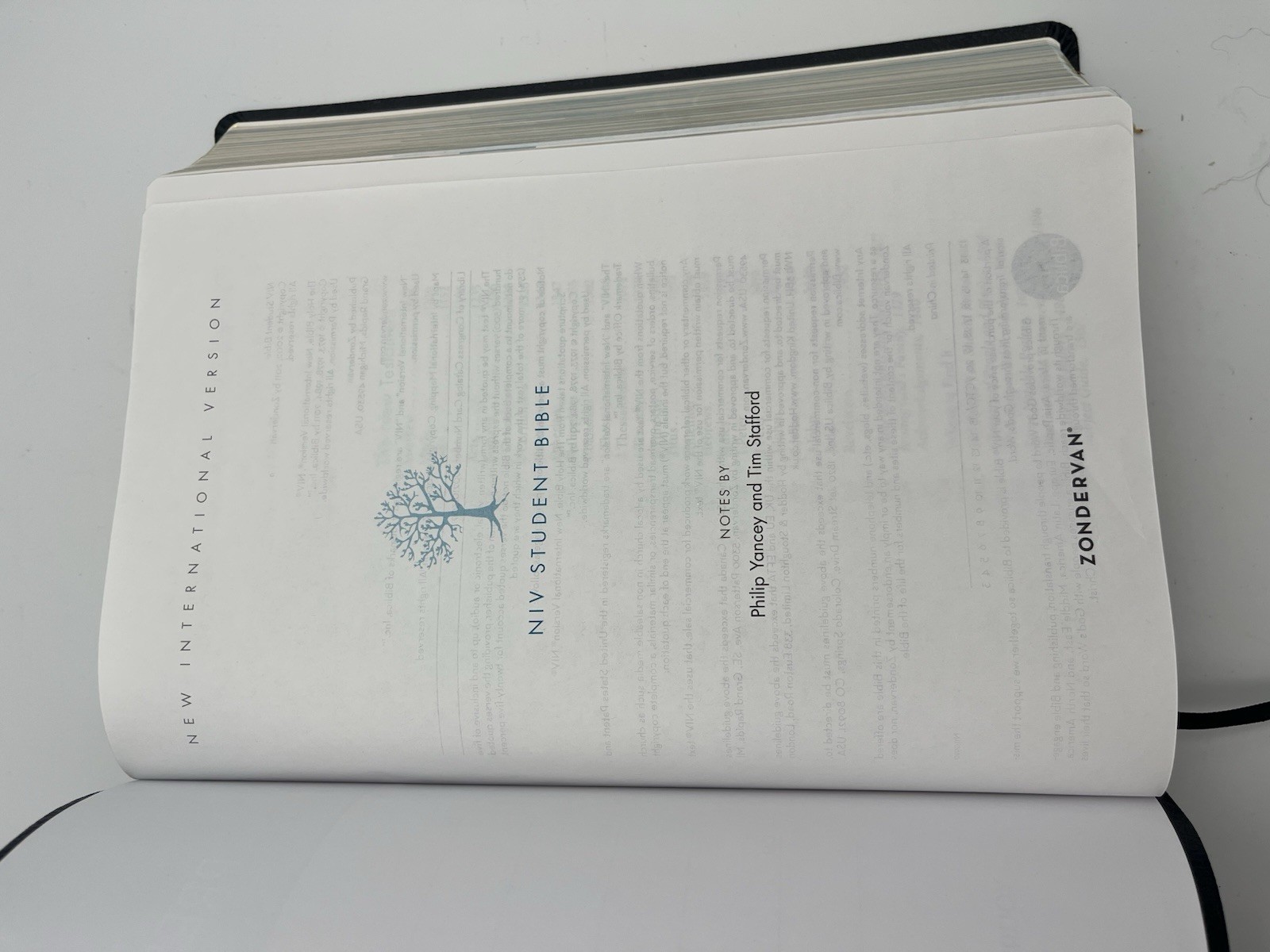 NIV Student Bible Black Bonded Leather Zondervan 2009