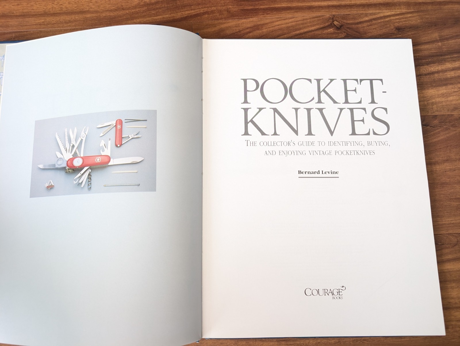 Pocket Knives By Bernard Levine. 1993 Hardcover Collector’s Guide