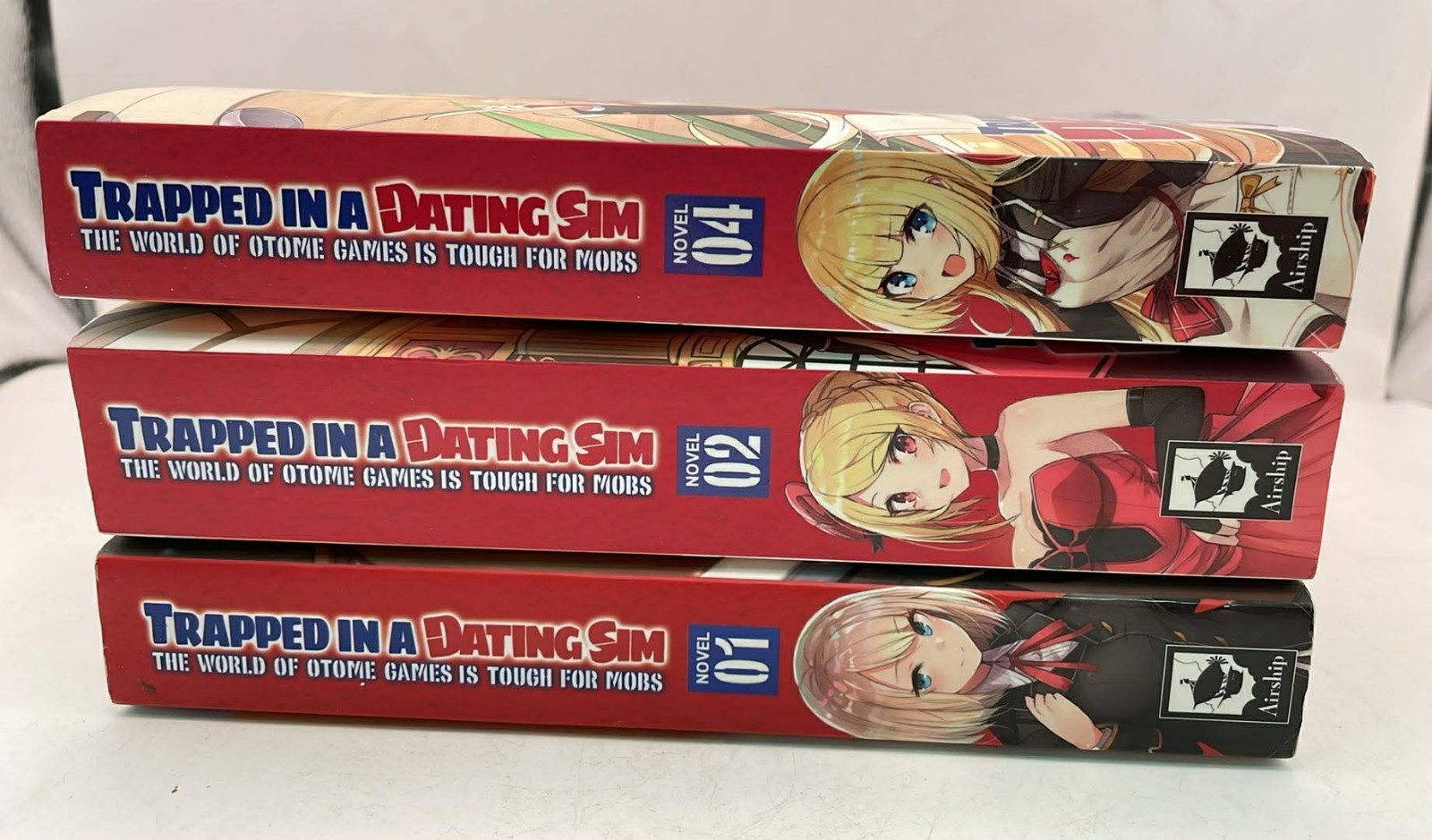 Trapped in a Dating Sim:World Otome Games is Tough Mobs Vols 1,2, and 4 (B43)
