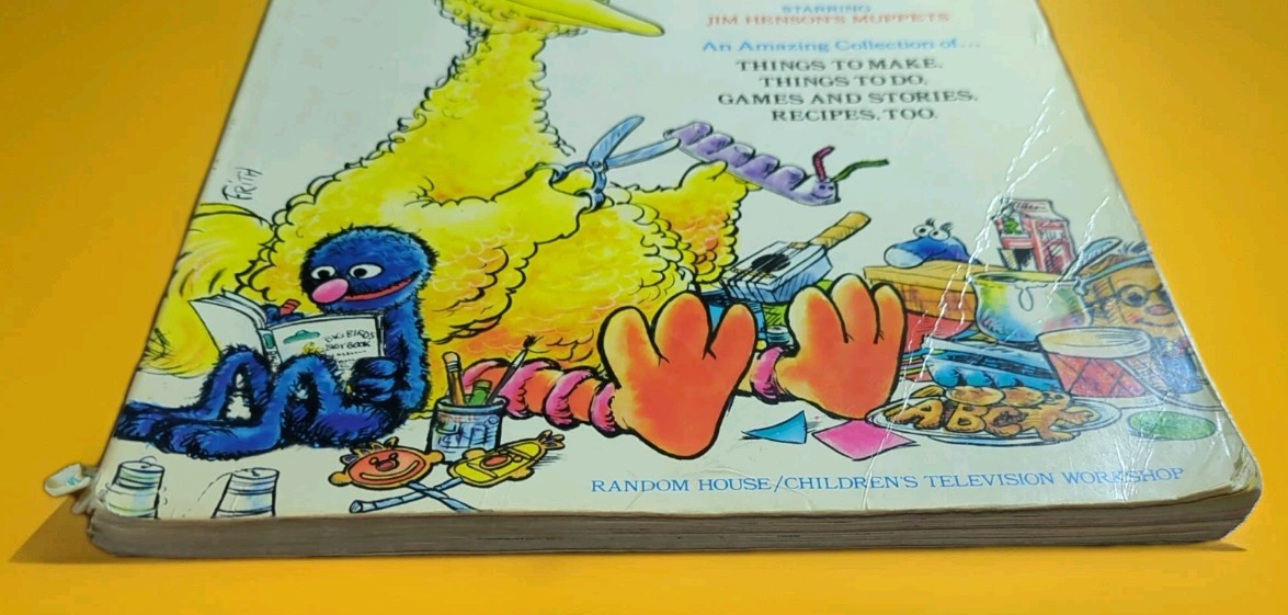 Sesame Street CTW Big Bird’s Busy Book, Starring Jim Henson’s Muppets 1975 Vtg
