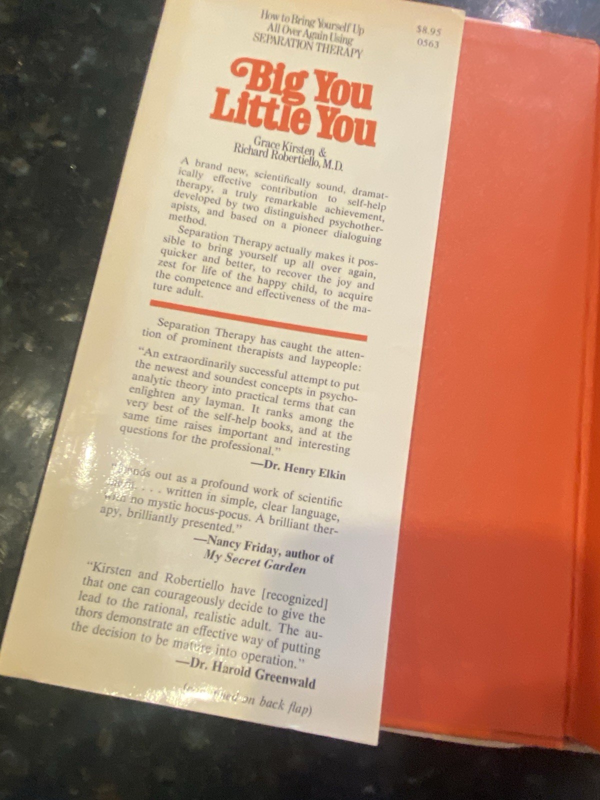 Big you little you hardcover by grace kirsten & richard robertiello, M.D.