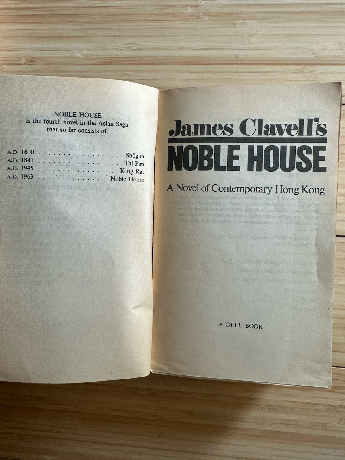 James Clavell : TAI-PAN & Noble House & WHIRLWIND (1986, Paperback) LOT OF 3