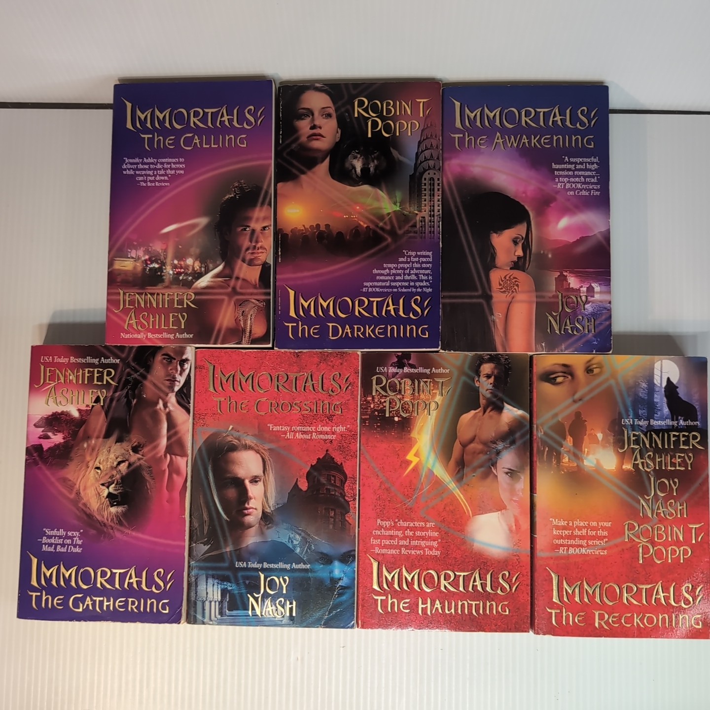 Lot Of 7 Immortals Series Book 1-4 6-8 Paranormal Romance Paperback Book