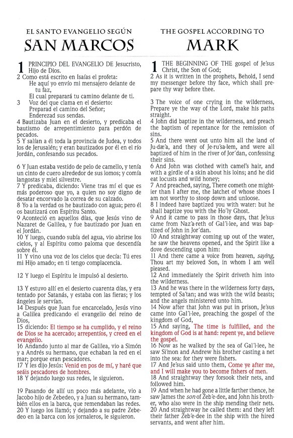 Spanish English Bible RVR 1960/KJV Biblia Bilingüe Letra Grande Imitación Piel
