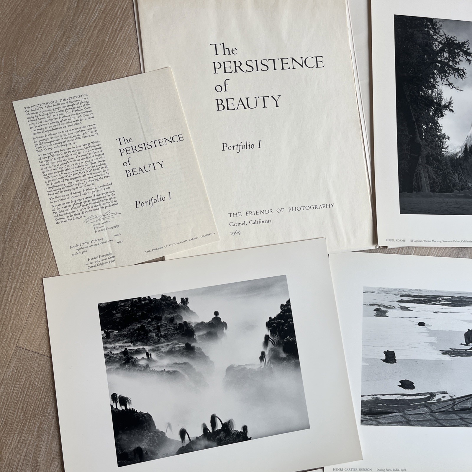 1969 Ansel Adams’ Friends of Photography 1st Portfolio The Persistence of Beauty