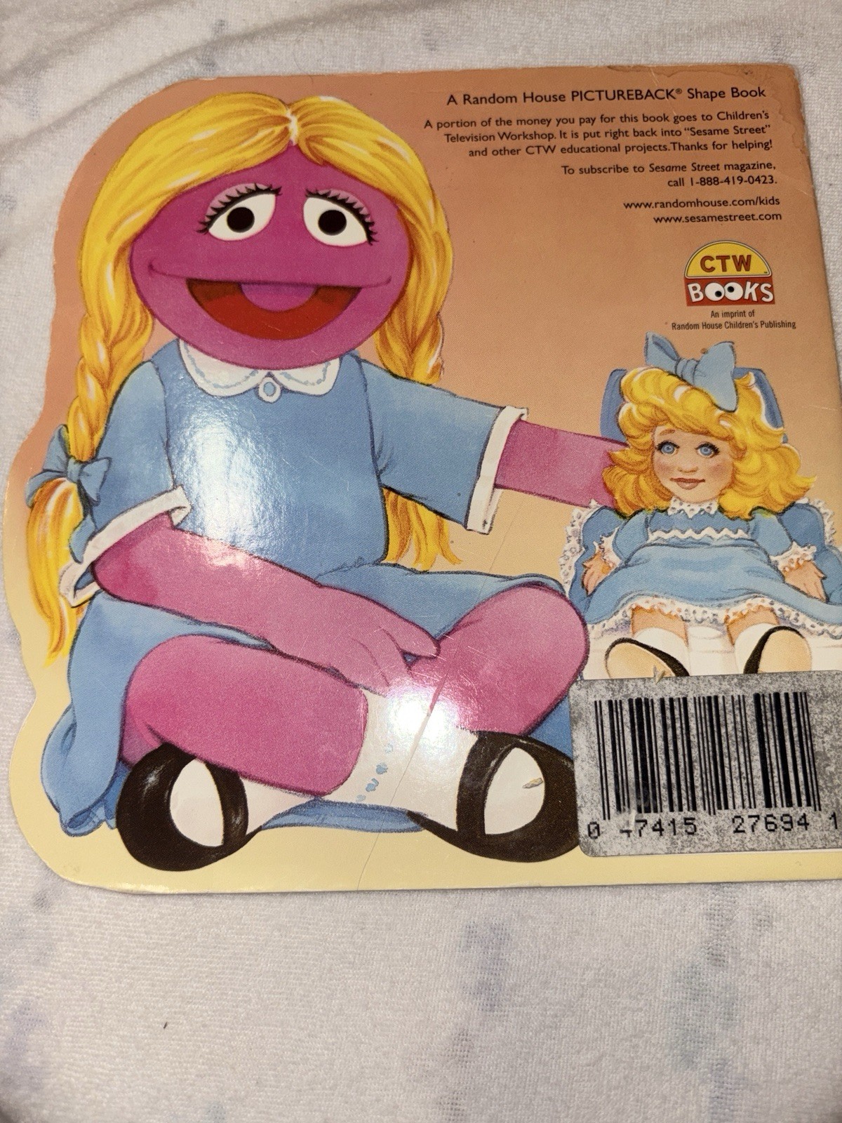 Sesame Street No More Diapers! Emma Thompson Shape Book Joe Ewers CTW 1999