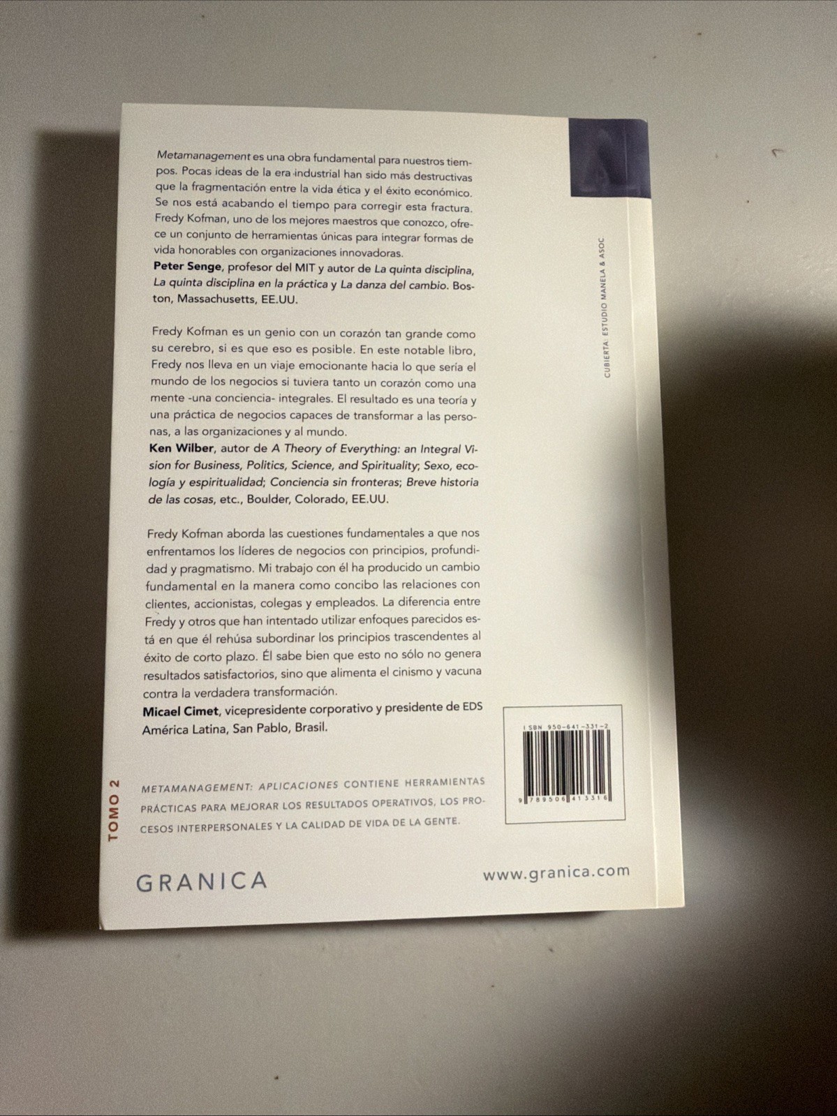 Like New, Metamanagement By F Kofman In Spanish, 2001 Highly Regarded Granica