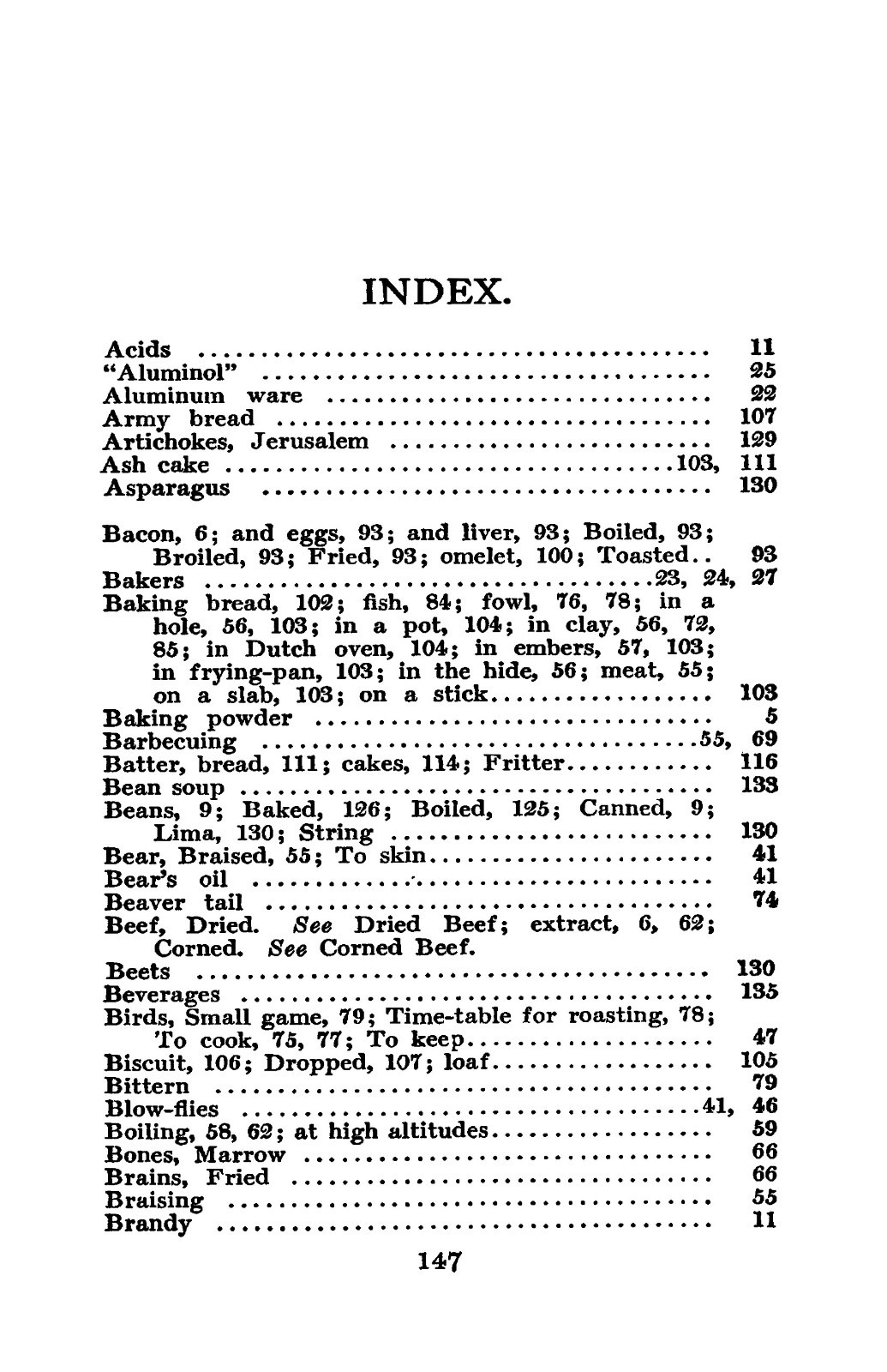 1910 Camp Cookery Vintage Cook Book 164 Pages