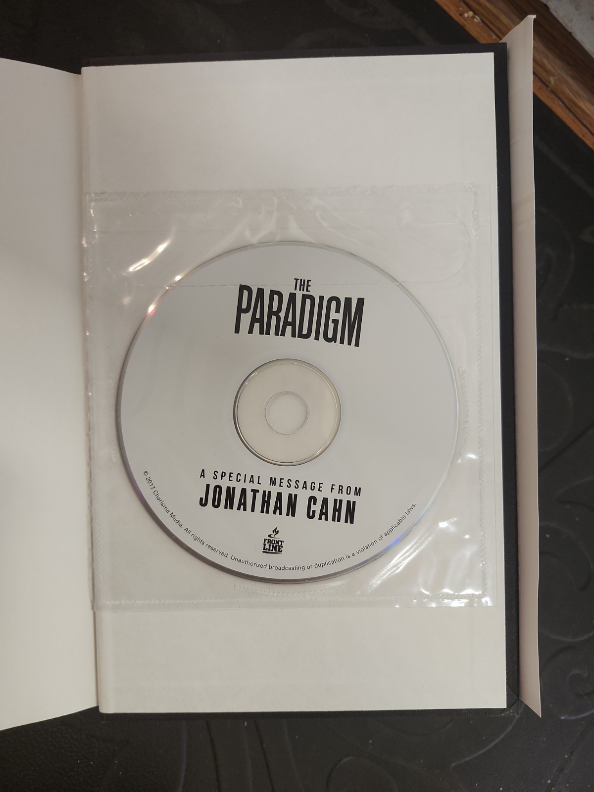 THE PARADIGM – Hardcover By Jonathan Cahn – Unopened Disc