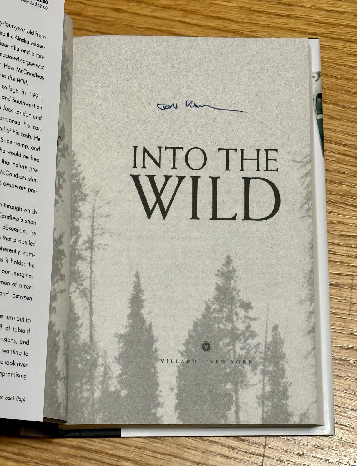 SIGNED Into The Wild – HARDCOVER BOOK by Jon Krakauer BRAND NEW