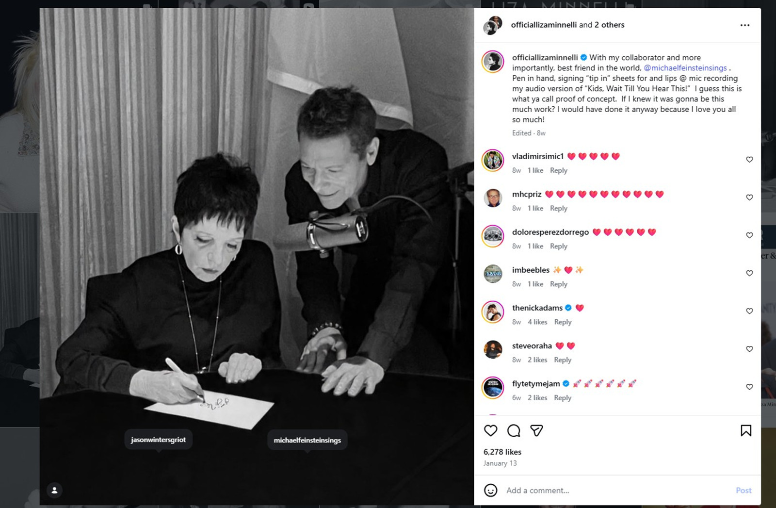 Signed Liza Minnelli EGOT Kids, Wait Till You Hear This! US1ST Memoir