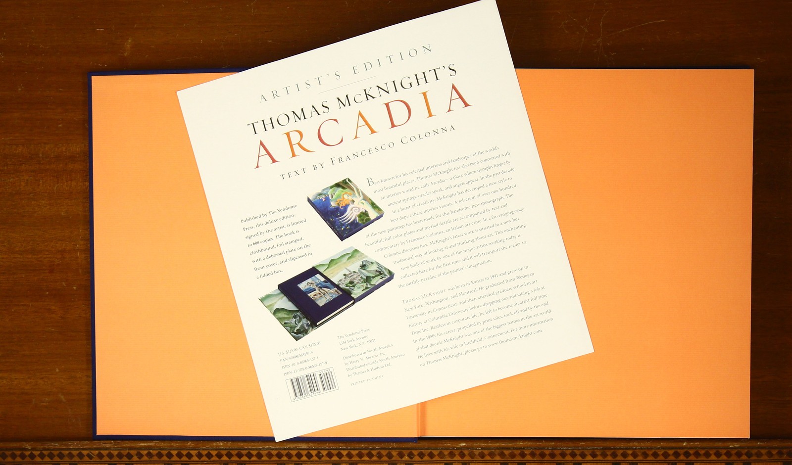 Thomas McKnight’s Arcadia Signed Limited Edition Coffee Table Art Book