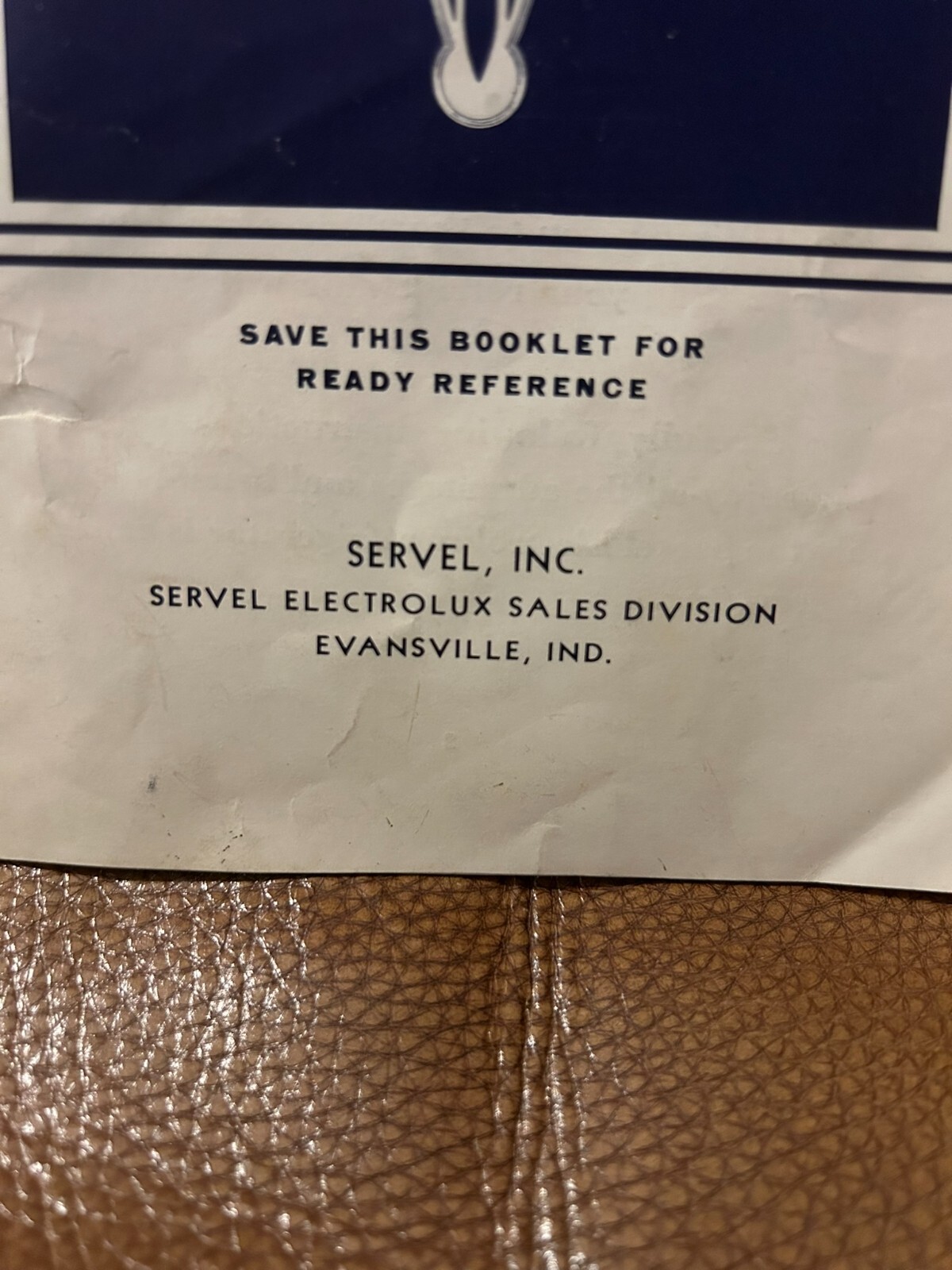 Servel Electrolux Refrigerator K-500 Operating Instructions Booklet Book