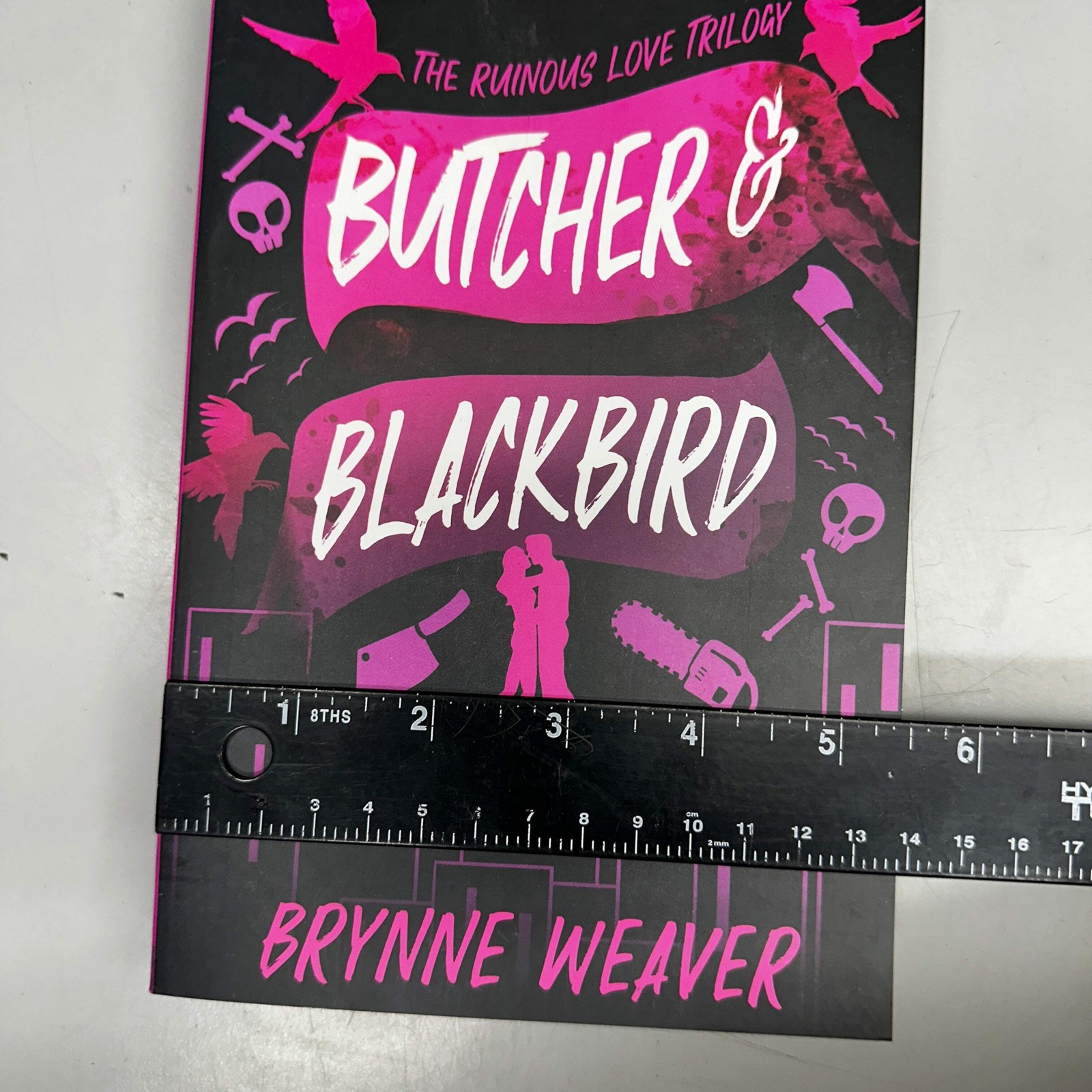 BRYNNE WEAVER Butcher & Blackbird: The Ruinous Love Trilogy 5.5″x8″ Black & Purp