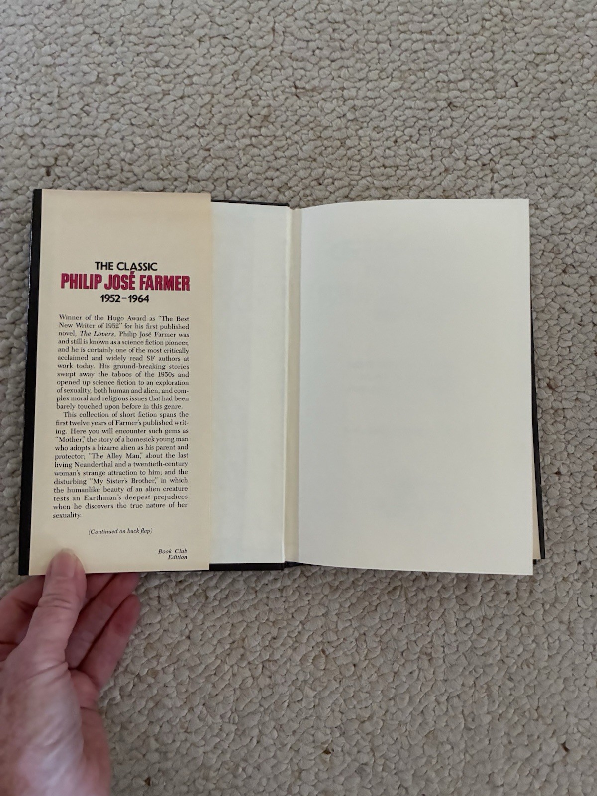 The Classic Philip Jose Farmer 1952-1964 – Crown Publishers Book Club Edition HC