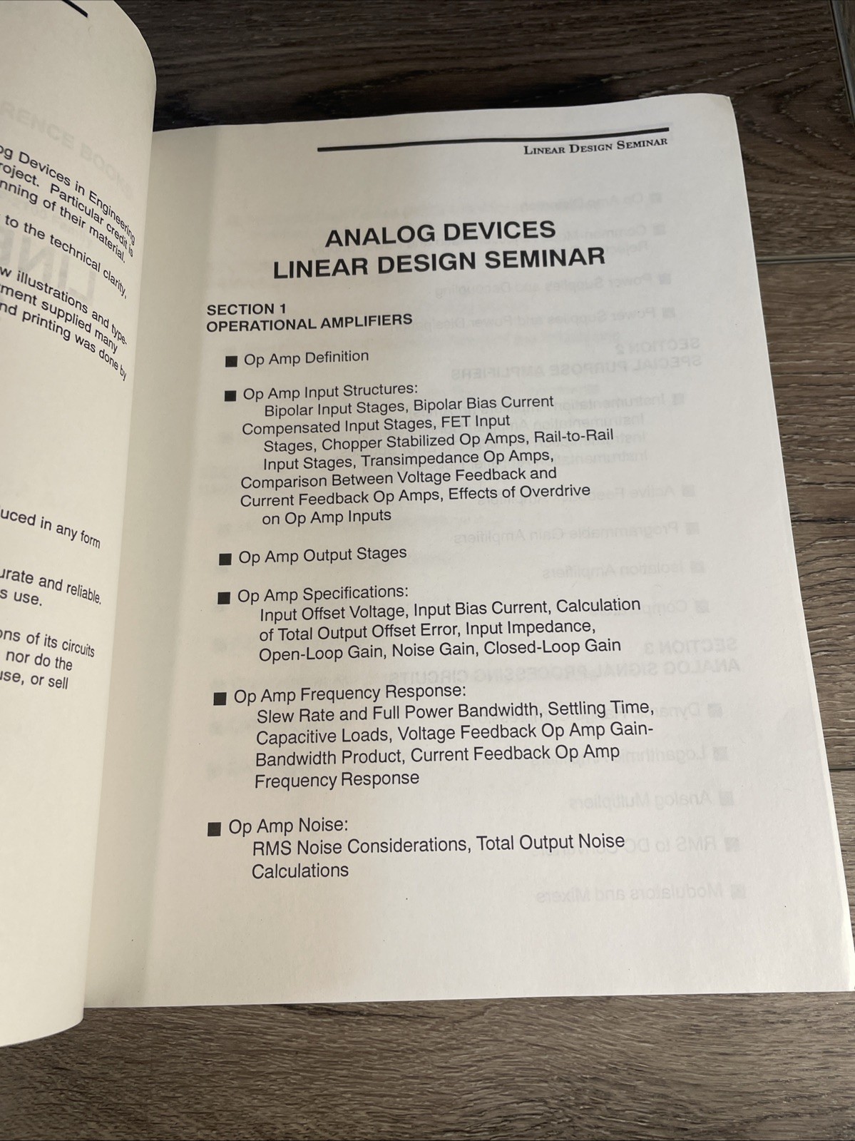 LINEAR DESIGN SEMINAR Analog Devices By Walt Kester *Excellent Condition* 1995