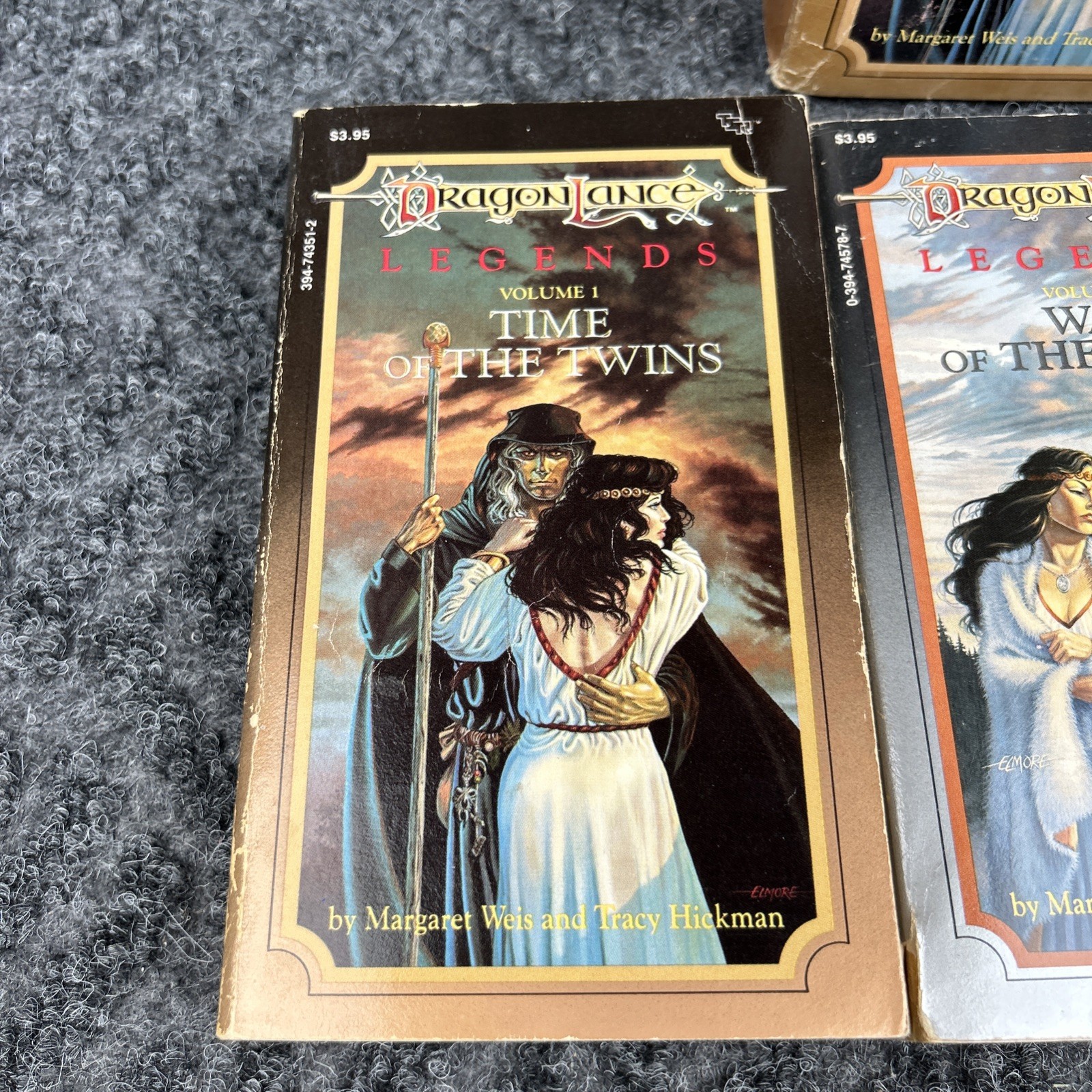 DragonLance Legends Trilogy Paperback Book Lot Volumes 1-3 TSR 1st prints