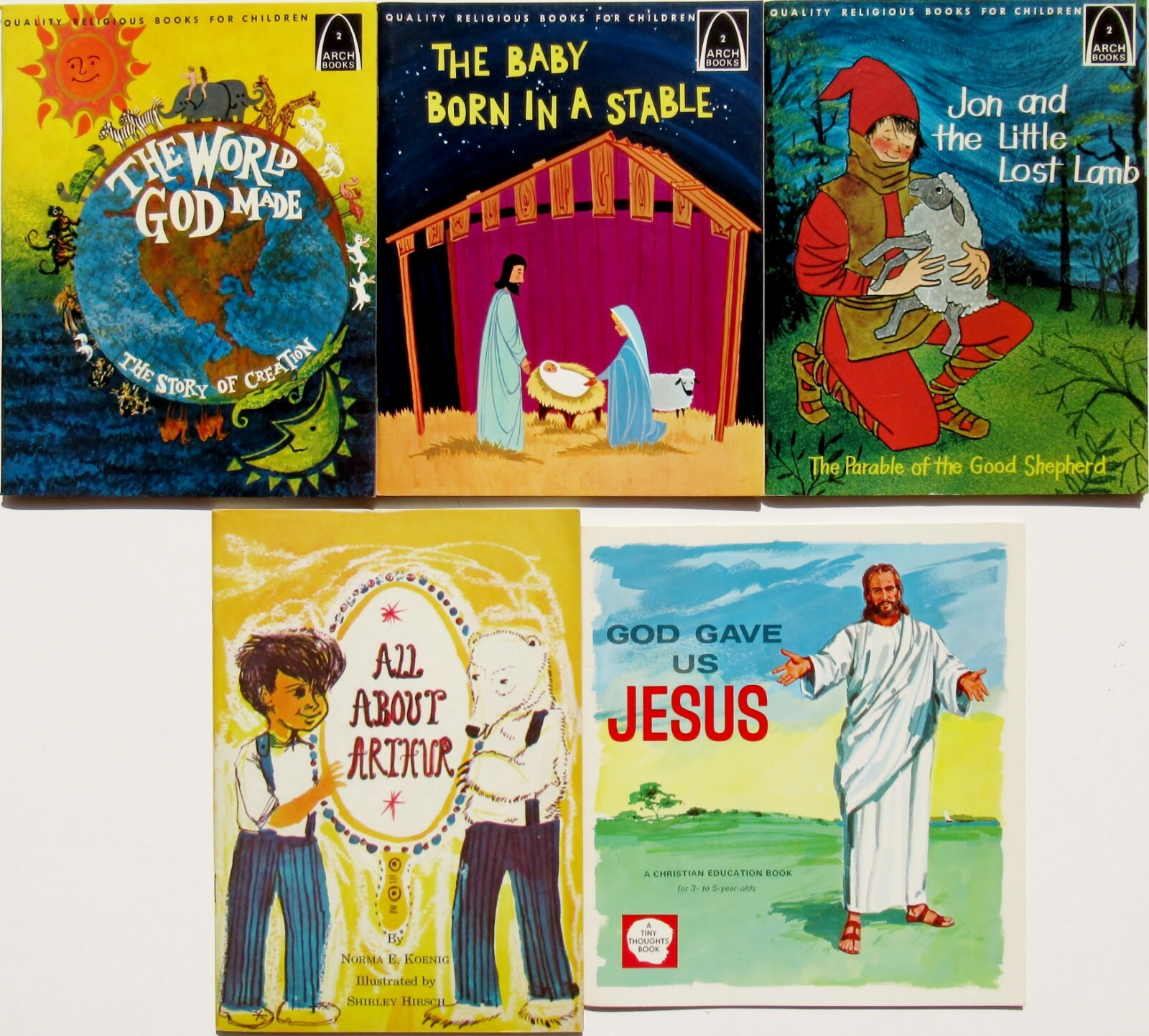 Arch Christian Education Books, God Gave Us Jesus, All About Arthur Age 3-7 PB