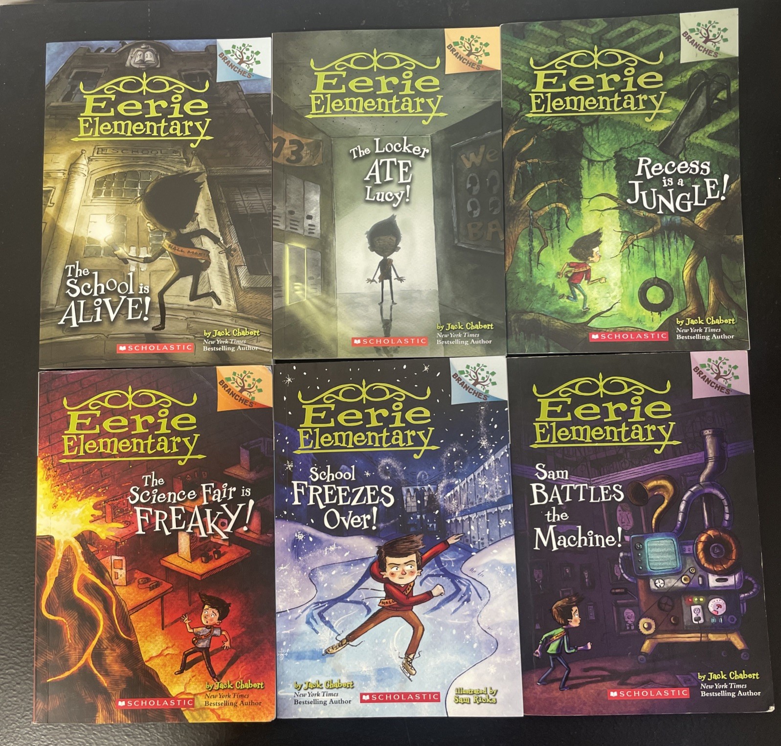 Eerie Elementary Books 1-6 by Max Brallier & Jack Chabert BRANCHES